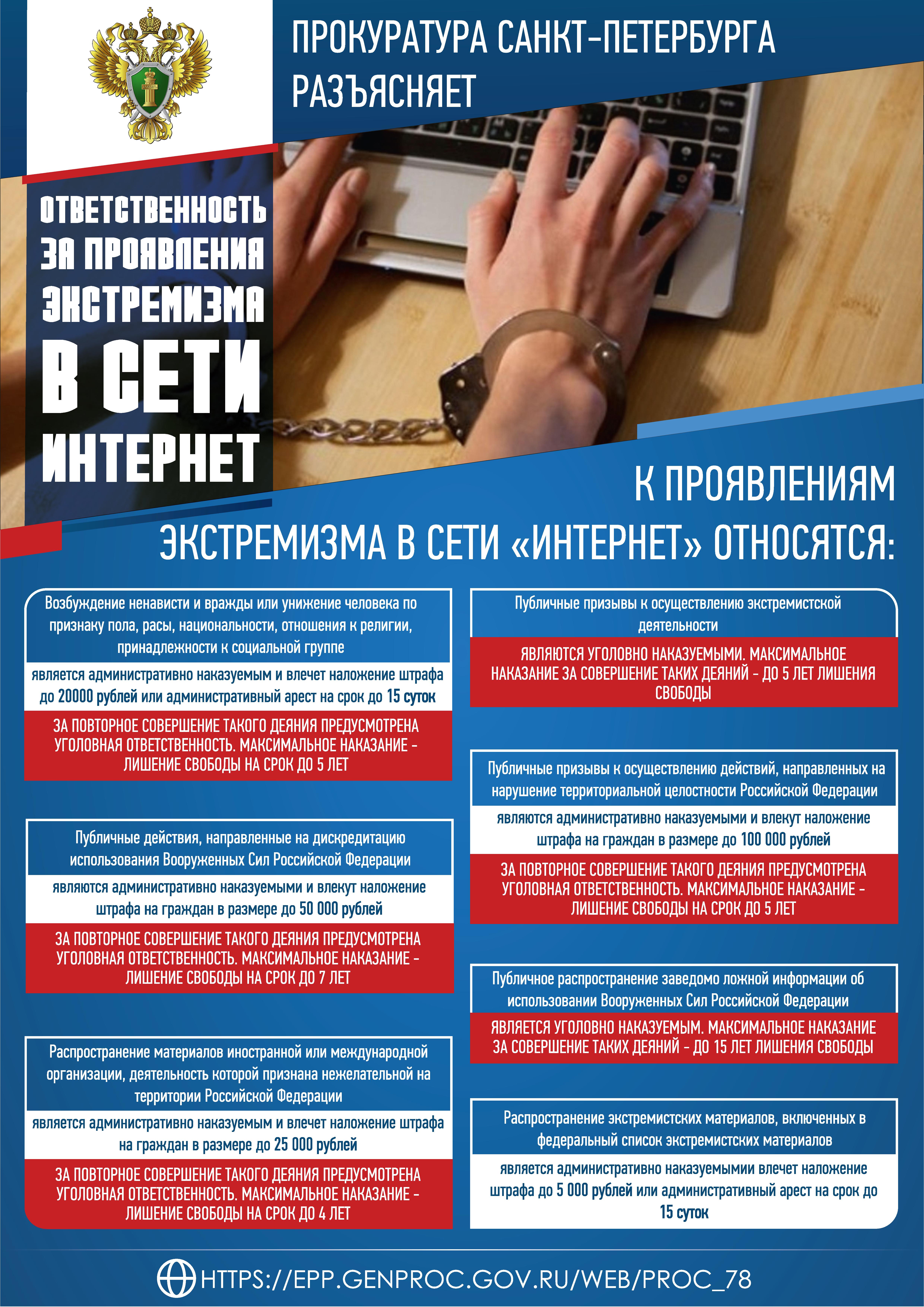 Плакат ПРОКУРАТУРА СПБ